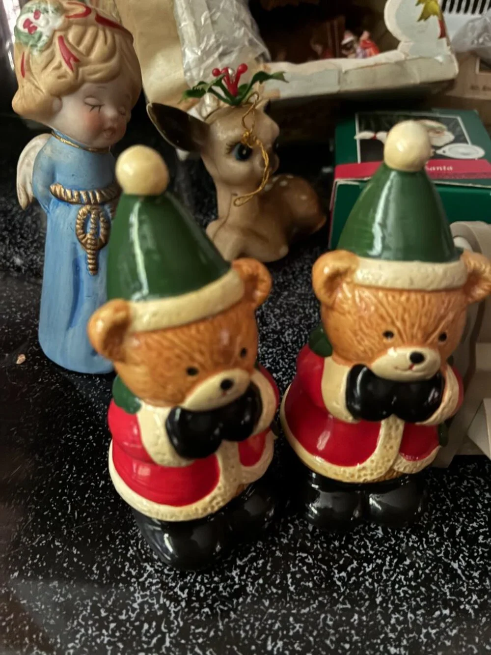 Group of Vintage Christmas Ornaments & Decorations